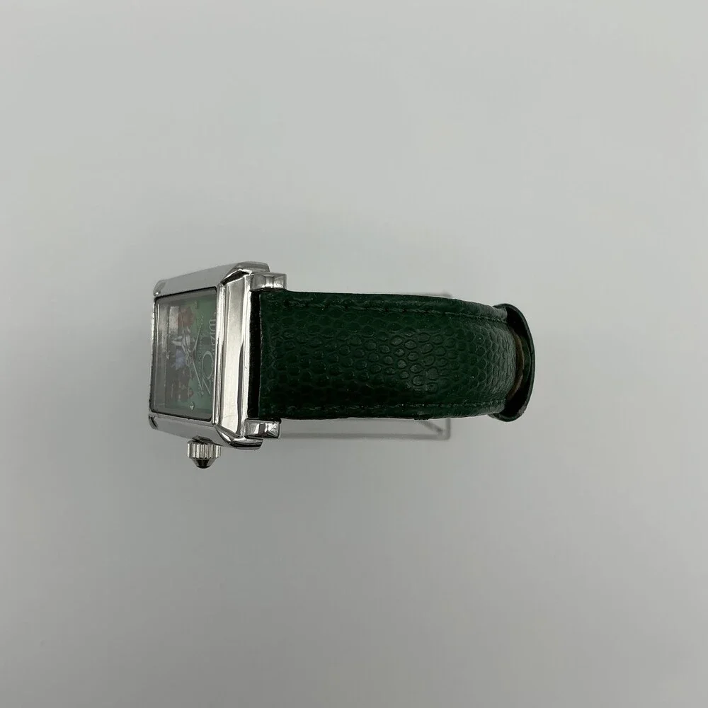 Wizard Of Oz 70th Anniversary Womens Watch 28mm Green Dial Leather New Battery